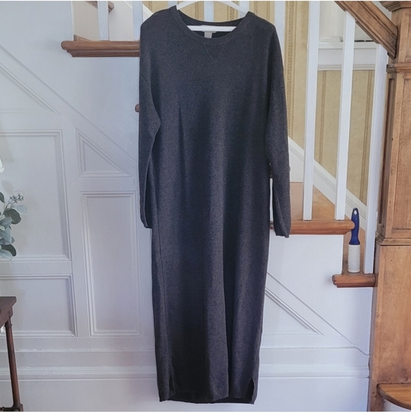J.JILL Long Maxi Grey Sweater Dress Size Small - Picture 2 of 4